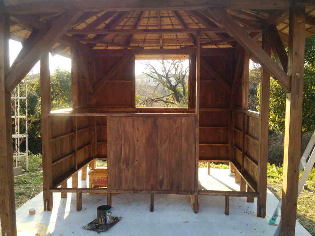 カラス小屋の制作