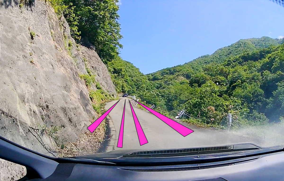 国道157号線